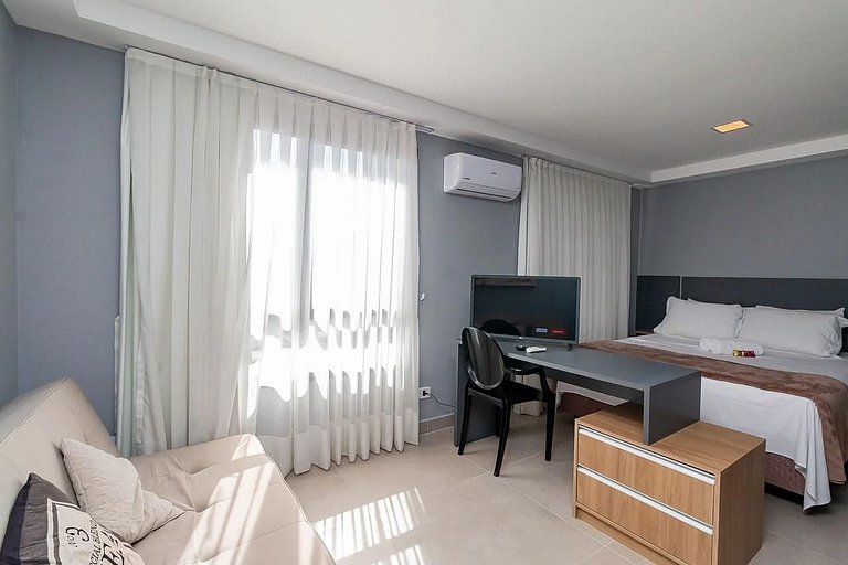 Studio Central em Andar Alto - Diárias a partir de R$ 69,90